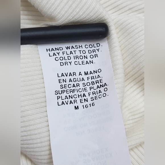 Democracy Cream Tan Crochet Ribbed Bohemian Tank Top Stretch Size Small - Picture 10 of 10